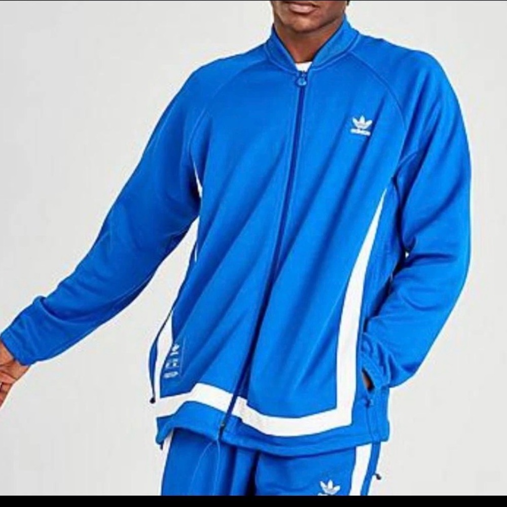 NWOT Adidas Royal Blue Men’s (UniSex) Size Medium Zip Up Track Jacket